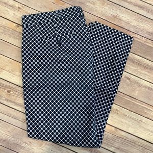 Gap slim fit khakis navy and white pattern